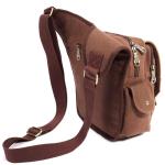 KAUKKO Canvas Tactical Vintage Borsttas Tactical Schoudertas
