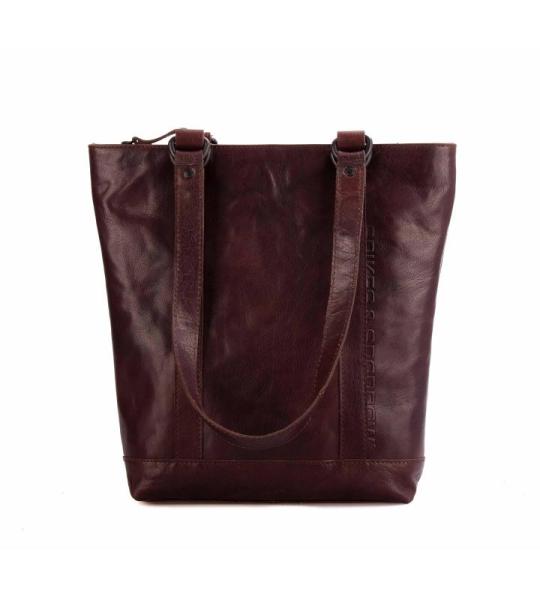 Leren Shopper Laramie, Donkerbruin