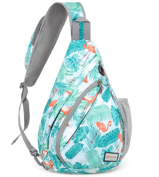 ZOMAKE Borstzak Sling Bag voor heren, diefstalbestendig, crossbody bag voor mannen en vrouwen, schoudertas voor outdoor, fietsen, reizen, wandelen