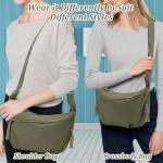 Halve maan schoudertas voor dames en heren, halve maanvormige sling crossbody tassen met verstelbare riem voor dagelijks casual reizen