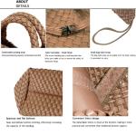 JINMANXUE Unisex Fashion Woven Bag Damen-Tragetasche