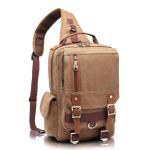 KAUKKO Canvas Tactical Vintage Borsttas Tactical Schoudertas