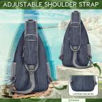 ZOMAKE Borstzak Sling Bag voor heren, diefstalbestendig, crossbody tas voor mannen en vrouwen, schoudertas voor outdoor, fietsen, reizen, wandelen