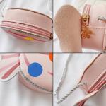 PU Lederen Messenger Kinderen Tas, Meisjes Handtas, Kinderen Cross Body Tassen, met Ritssluiting, voor Feest, Winkelen, Fotografie, Performance (Roze, Snoep)