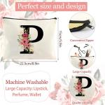 Gepersonaliseerde katoenen tas, canvas tote tassen, draagtas met letters, initialen, boodschappentas, cosmeticatas, cadeau voor vrouwen, bruidsmeisjes, voor verjaardagen, bruiloft 