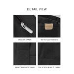 Middelgrote handtas voor dames, canvas, tas, schoudertas, shopper voor boeken, dagelijks gebruik, werk, zwart, Medium