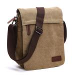 Outreo Heren-schoudertas, retro, schoudertas, vintage, aktetas, van canvas, boodschappentas, voor school, laptop, vrije tijd, beurs, handtas