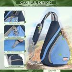 ZOMAKE Borstzak Sling Bag voor heren, diefstalbestendig, crossbody bag voor mannen en vrouwen, schoudertas voor outdoor, fietsen, reizen, wandelen