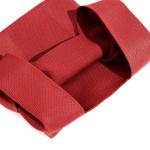 Vrouwen Handvat Tassen Polsbandjes Effen Kleur Gift Bag Cross-Body Gebreide Mouw Knoop Tas Kleine Leuke Draagbare Portemonnee Opvouwbare Tote, Solid-rood