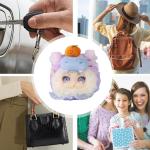 ZHUMCCY Anime-Plüsch-Taschenspielzeug, Plüsch-Charakter-Geldbörse,Weiche Charakter-Taschen-Geldbörse - Schultertasche, Anime-Charakter-Tasche für Kinder, Kleinkinder, Freunde,