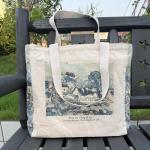 Canvas Tote Bag Esthetisch - Tote tas met ritssluiting en binnenvak door schouder Tote tassen voor vrouwen winkelen en reizen - Waardering cadeau voor leraar bruidsmeisje vriendsch