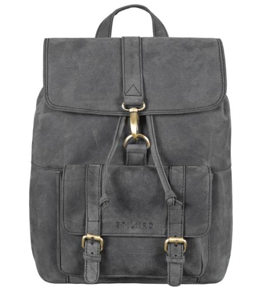 STILORD 'Kacey' Dagrugzak voor dames, leer, vintage, leren rugzak voor 13,3 inch laptops, DIN A4, kleine unirugzak, stadsrugzak, elegante damesrugzak, echt leer