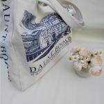 Draagtas, Draagtassen Dames, Boodschappentas, Schoudertas Stoffen Tas, Katoenen Tas, Jute Tas, Met Vintage Print, Canvas Tote Bag om te winkelen School