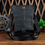 Waterdichte Motortas Lederen Mannen Kleine Messenger Mochila Tas Reizen Riem Fanny Taille Pack Drop Been Tas Tablet Pouch(Color2)