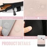 Werkrugzak, lerarentas voor dames, 15,6 inch werktas met USB-oplaadpoort en laptopvak, anti-diefstal, rugzakhandtassen, beige zwart