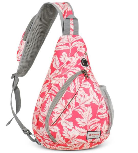 ZOMAKE Borstzak Sling Bag voor heren, diefstalbestendig, crossbody bag voor mannen en vrouwen, schoudertas voor outdoor, fietsen, reizen, wandelen