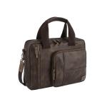 , Laos Schoudertas voor heren, bruin, 38x10x30 cm, Schoudertas