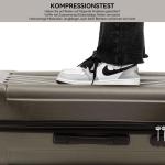 BEIBYE Harde koffer, trolleykoffer, rolkoffer, reiskoffer, handbagage, 4 wielen, M/L/XL, coffee