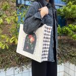 Canvas Tote Bag Esthetisch - Tote tas met ritssluiting en binnenvak door schouder Tote tassen voor vrouwen winkelen en reizen - Waardering cadeau voor leraar bruidsmeisje vriendsch