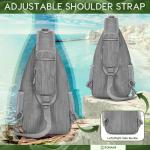 ZOMAKE Borstzak Sling Bag voor heren, diefstalbestendig, crossbody tas voor mannen en vrouwen, schoudertas voor outdoor, fietsen, reizen, wandelen