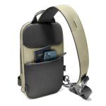 mannen schoudertas voor 2024 11 inch iPad Pro M4, 11 inch iPad Air M2, minimale enkele riem sling tas kleine daypack voor dagelijks gebruik, mini formaat
