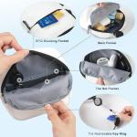 Sling Bag Schoudertas, borsttas, schoudertas voor dames en heren, met RFID-blokkering, crossbody tas, kleine herentas, bodybag, mobiele telefoon, buik, sporten, wandelen