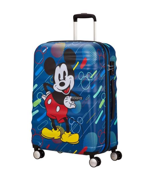 American Tourister Wavebreaker Disney - Spinner M, Kindergepäck, 67 cm, 64 L, Mehrfarbig (Mickey Future Pop)