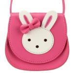 Ondeam Kleine Kaninchen Ohr Bogen Crossbody Geldbörse, PU Schulter Handtasche für Kinder Mädchen Kleinkinder