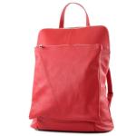 - T141 - ital 3-in-1 rugzak voor dames van leer, rood, siehe Beschreibung