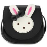 Ondeam Kleine Kaninchen Ohr Bogen Crossbody Geldbörse, PU Schulter Handtasche für Kinder Mädchen Kleinkinder