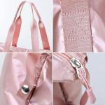 CHDWEY Umhängetaschen für Herren Rosa Sporttasche Frauen Fitness Gym Handtasche wasserdichte Yoga Weekend Taschen Licht Reise Schwimmen Ruffle Bluse mit Schuhfach(Pink)