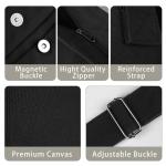 Tibroni Canvas Messenger Bag groot, casual, vintage, esthetisch, crossbody tas met meerdere zakken, schoudertas voor heren met grote capaciteit, voor reizen, werk, school, winkelen