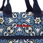 Shopper e1 - grote tas - ruimte voor kleine en grote boodschappen, barok marmer, Eén Maat