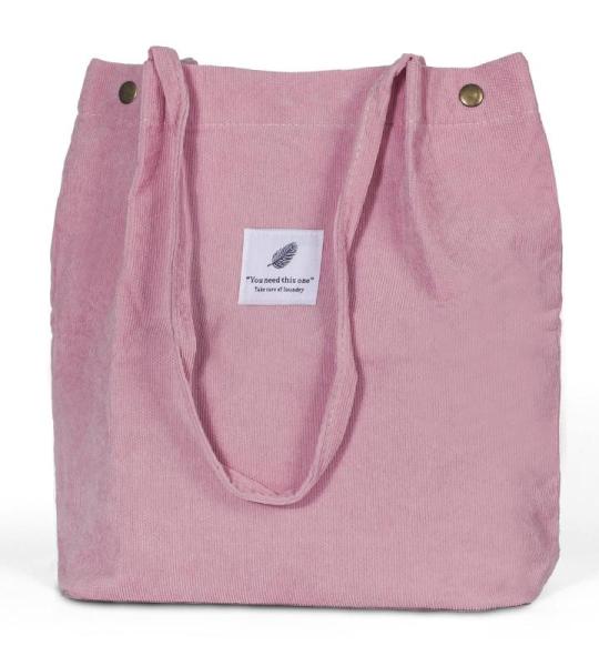 Modieuze strandtas tote bag, roze, 34 x 12 x 30 cm, Hedendaags