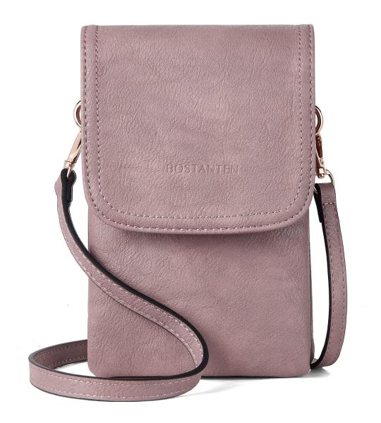 Crossbody Tas Voor Vrouwen Lederen Kleine Crossbody Portemonnee Mobiele Telefoon Portemonnee Portemonnees Moeten Tas, 02-paars, Small