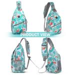 ZOMAKE Borstzak Sling Bag voor heren, diefstalbestendig, crossbody tas voor mannen en vrouwen, schoudertas voor outdoor, fietsen, reizen, wandelen