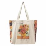 Canvas draagtas, extra grote capaciteit handtassen schoudertassen met rits, herbruikbare boodschappentas, esthetische vintage tassen, grote schoudertas voor vrouwen, werk, school,