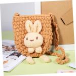 VALICLUD 5 stuks wollen tas, portemonnee voor kinderen, haas, portemonnee voor kinderen, kawaii, schouder voor meisjes, carteras para haastas voor meisjes, konijntje, schoudertas v