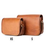 Vintage schoudertas Lisbon, kleine schoudertas van leer voor dames, bruin