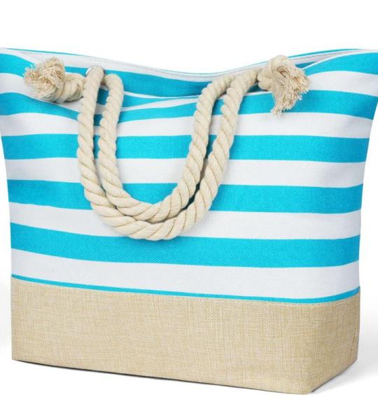 Strandtas voor dames met ritssluiting, grote waterdichte reistassen met zakken, zomerschoudertas voor meisjes, overnachtingstas voor vakantie, winkelen, reizen, splitsen ontwerp, #