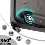 BEIBYE Reiskoffer met dubbele wieltjes, trolley, hard shell, maten XL-L-M, keuze uit 14 kleuren, bruin