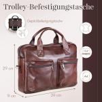Pavone Nero Leder Aktentasche Herren – Laptoptasche, elegantes Design, langlebige Verarbeitung – Ideal für Geschäftsleute, Anwälte, perfekt für Geschäftsreisen und den tä