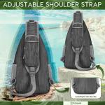 ZOMAKE Borstzak Sling Bag voor heren, diefstalbestendig, crossbody tas voor mannen en vrouwen, schoudertas voor outdoor, fietsen, reizen, wandelen