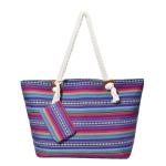 Grote waterafstotende strandtas met rits hippie life