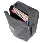 grote heren tas werktas schoudertas stewardess messenger bag, grijs, 30 x 34 x 16 cm BxHxT