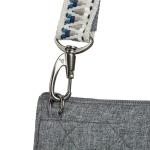 Unisex Boho Anti-Diefstal Clutch Crossbody, Grijs Heather, grijs-heide