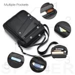 leren schoudertas voor heren crossbodytas voor heren voor heren schoudertas werktas casual crossbodytas messenger bags voor kantoor schoolreizen zwart