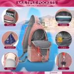 ZOMAKE Borstzak Sling Bag voor heren, diefstalbestendig, crossbody tas voor mannen en vrouwen, schoudertas voor outdoor, fietsen, reizen, wandelen