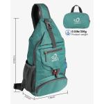 Packable Kleine Crossbody Sling Rugzak Schouder Borst Tas Dagrugzak voor Wandelen Reizen