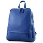 Modamoda.de T138 Italiaanse damesrugzak van leer, blauw 2021, Medium